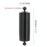  PULUZ 10,82 inch 27,5cm Chiều dài 80mm Đường kính Quả bóng kép Cánh tay nổi bằng sợi carbon, Đường kính quả bóng: 25mm, Độ nổi: 800g 