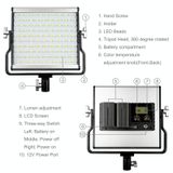  PULUZ 15W 1650lm 200 LED 3200-5600K Dimming Studio Video Light LED Photo Light (US Plug) 