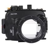 PULUZ 40m Trường hợp lặn sâu dưới nước Vỏ máy ảnh chống thấm nước cho Sony A7 / A7S / A7R (FE 28-70mm F3.5-5.6 OSS) (Đen) 