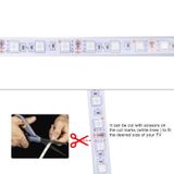  Vỏ chống thấm nước dây nhẹ, chiều dài: 5m, Đèn LED đầy màu sắc 5050 SMD với 24 phím điều khiển từ xa, 30 LED / m, 12V 5A 