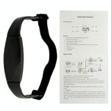  Đồng hồ theo dõi nhịp tim với băng tần / Thời gian / Báo thức / Định giờ ở ngực (Đen) 