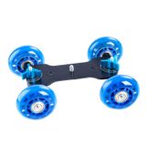  Xe tải máy ảnh thế hệ đầu tiên của DEBO / Bàn sàn Video Slider Track Dolly Car dành cho Máy ảnh / Máy quay DSLR (Xanh lam) 