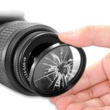  Máy ảnh kỹ thuật số 52mm Ống kính khung hợp kim nhôm Bộ lọc UV (Đen) 