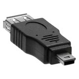  10 PCS USB Female to Mini USB Male Adapter (Đen) 