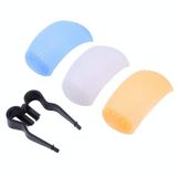  3 màu Flash bật lên Flash Flash Bộ khuếch tán Flash với bộ khuếch tán màu trắng / Bộ khuếch tán màu xanh / Diffuser Orange / Khung khuếch tán 