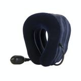  Máy kéo khí cổ bơm hơi Thiết bị kéo cổ mềm Đầu vai cổ Ache Massage đau đầu Giảm đau thư giãn Nẹp (màu xanh đậm) 