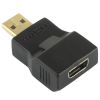  Bộ chuyển đổi Micro HDMI Nam sang Micro HDMI Nữ mạ vàng (Đen) 