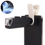  Kính hiển vi điện thoại di động kỹ thuật số Zoom 60-100X Kính lúp với Đèn LED & Clip cho Galaxy Note III / N9000 / i9500 / iPhone 5 & 5S & 5C 