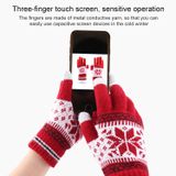  Đa chức năng ba ngón tay màn hình cảm ứng găng tay ấm găng tay, Đối với iPhone, Galaxy, Huawei, Xiaomi, HTC, Sony, LG và các thiết bị màn hình cảm ứng khác (màu hồng) 