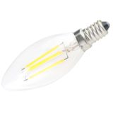  E14 Ánh sáng trắng ấm 4W 4 Bóng đèn LED COB, Đèn LED dây 400 LM 2600-3300K, AC 85-265V 