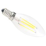  E14 Ánh sáng trắng ấm 4W 4 Bóng đèn LED COB, Đèn LED dây 400 LM 2600-3300K, AC 85-265V 