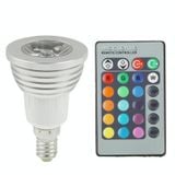  Bóng đèn LED 3W E14 đổi màu RGB Flash 