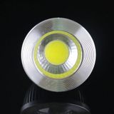  Đèn chiếu điểm LED MR16 5W 475LM, 1 LED COB, Ánh sáng trắng, 6000-6500K, DC 10-18V, Vỏ bạc 