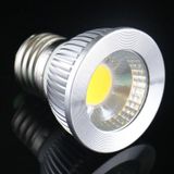  Đèn LED chiếu điểm E27 5W 475LM, 1 LED COB, Ánh sáng trắng ấm, 3000-3500K, AC 85-265V, Vỏ bạc 