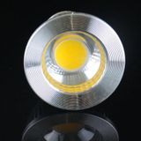  Đèn LED chiếu điểm E27 5W 475LM, 1 LED COB, Ánh sáng trắng ấm, 3000-3500K, AC 85-265V, Vỏ bạc 