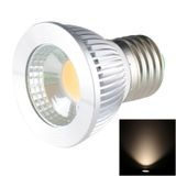  Đèn LED chiếu điểm E27 5W 475LM, 1 LED COB, Ánh sáng trắng ấm, 3000-3500K, AC 85-265V, Vỏ bạc 