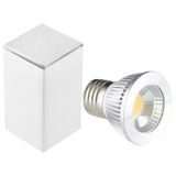  Đèn LED chiếu điểm E27 5W 475LM, 1 LED COB, Ánh sáng trắng ấm, 3000-3500K, AC 85-265V, Vỏ bạc 