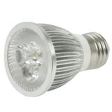  Bóng đèn LED chiếu điểm E27 6W, 3 LED, độ sáng có thể điều chỉnh, ánh sáng trắng, AC 220V 