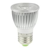  Bóng đèn LED chiếu điểm E27 6W, 3 LED, độ sáng có thể điều chỉnh, ánh sáng trắng, AC 220V 