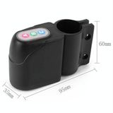  Báo động an ninh cảm biến chuyển động xe đạp (Đen) 