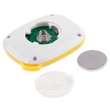  Máy đếm bước chân điện tử kỹ thuật số đa chức năng 3D tất cả các chiều (Màu vàng) 