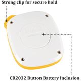  Máy đếm bước chân điện tử kỹ thuật số đa chức năng 3D tất cả các chiều (Màu vàng) 
