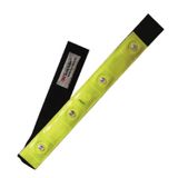  2 PCS 4 Đèn LED Chạy an toàn Dây đeo phản xạ Cánh tay / Chân (Màu vàng) 