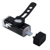  MC-QD001 180 Lumens USB LED có thể sạc lại Ánh sáng nhôm sáng với giá đỡ tay cầm (Đen) 