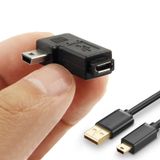 Bộ chuyển đổi 90 độ Micro USB sang Mini USB (Đen) 