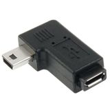  Bộ chuyển đổi 90 độ Micro USB sang Mini USB (Đen) 