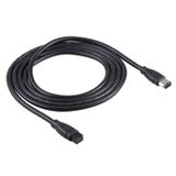  Cáp FireWire 1,8m 9 chân đến 6 chân 1394 (Đen) 