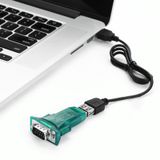  Bộ chuyển đổi cáp USB 2.0 sang RS232 Cổng nối tiếp DB9 9Pin Nam (Màu xanh lá cây) 