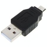  Bộ chuyển đổi USB A Nam sang Micro USB 5 Pin Nam (Đen) 