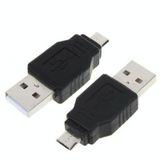  Bộ chuyển đổi USB A Nam sang Micro USB 5 Pin Nam (Đen) 