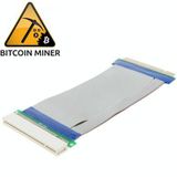  Bộ mở rộng thẻ PCI 32bit Riser Bộ điều hợp ruy băng cáp linh hoạt, Chiều dài cáp: 15cm 