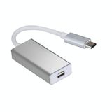  10cm USB-C / Type-C 3.1 đến Cáp điều hợp hiển thị mini, Đối với MacBook 12 inch, Chromebook Pixel 2015, Máy tính bảng Nokia N1 (Bạc) 