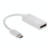  10 cm USB-C / Type-C 3.1 tới Cáp chuyển đổi màn hình, dành cho MacBook 12 inch, Chromebook Pixel 2015, Máy tính bảng Nokia N1 (Bạc) 