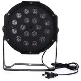  LED-B11 Nhựa PAR Light DMX512 10W 18 LED RGB Ánh sáng sân khấu, Điều khiển chủ / nô lệ / Chế độ chạy tự động 