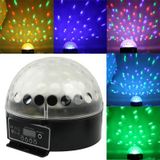  Bóng đèn pha lê Magic Ball đa chức năng DMX512 10CH, LED RGB với màn hình kỹ thuật số, kích hoạt âm thanh hỗ trợ 