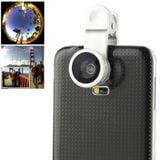  Ống kính Fisheye 180 độ phổ quát + Ống kính rộng macro + 0,67x có clip, Đối với Galaxy S5 / G900 / I9500 / I9300 / iPhone 5 & 5c & 5s (Bạc) 