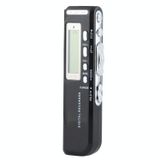  Máy ghi âm kỹ thuật số 4GB Dictaphone Máy nghe nhạc MP3, Hỗ trợ ghi âm qua điện thoại, Chức năng VOX (Đen) 