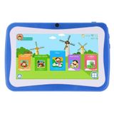  Máy tính bảng giáo dục trẻ em, 7.0 inch, 1GB + 16GB, Android 4.4.2 AllWinner A33 Quad Core 1.3GHz, WiFi, Thẻ TF lên tới 32GB, Camera kép (màu xanh) 