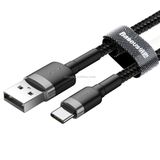  Baseus 1m 3A Cáp sạc đồng bộ dữ liệu USB-C / Type-C tối đa 1m 3A, Cáp sạc đồng bộ hóa dữ liệu Baseus 1m 3A Max USB sang USB-C / Type-C (Màu xám) 