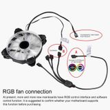  3 Pin 5V 1 đến 4 Bo mạch chủ Aura RGB Cáp mở rộng PC RGB cho ASUS (Đen) 