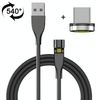  1m USB to USB-C / Type-C Cáp sạc từ tính xoay ngang 540 độ (Đen) 
