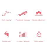  RD-M2857 Túi khí cầm tay đơn Máy mát xa áp suất sóng không khí thông minh bao gồm tất cả với máy chủ, hỗ trợ thời gian / mát xa định vị & 10 loại lực có thể điều chỉnh, phích cắm Hoa Kỳ hoặc phích cắm EU (Hồng) 