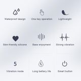  Gậy massage vật lý trị liệu đa năng cầm tay mini cầm tay (Trắng) 