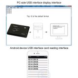  Đầu đọc thẻ cảm ứng giao diện USB 5W cho thẻ IC / ID (Đen) 