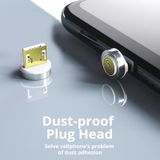  3A USB to Micro USB Sạc nhanh + Truyền dữ liệu 480Mbps Điện thoại di động Hút từ tính Cáp dữ liệu sạc nhanh, Chiều dài cáp: 1m (Xanh lam) 