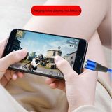  2 trong 1 3A USB sang Micro USB + Sạc nhanh USB-C / Type-C + Truyền dữ liệu 480Mbps Điện thoại di động Hút từ tính Cáp dữ liệu sạc nhanh, Chiều dài cáp: 1m (Đỏ) 